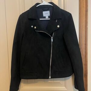 Old Navy Women's Black Suede Jacket
